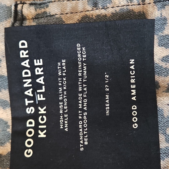 NWT GOOD AMERICAN LEOPARD JEANS - Picture 4 of 6